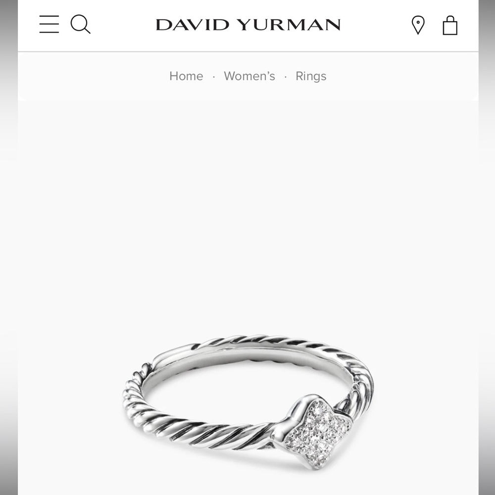David Yurman Cable Collectibles 18k gold quatrefoil ring (18k gold version)